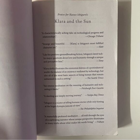 Klara and the Sun by Kazuo Ishiguro Paperback Book GUC - Picture 5 of 9